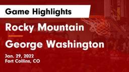 Rocky Mountain  vs George Washington Game Highlights - Jan. 29, 2022