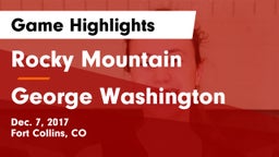 Rocky Mountain  vs George Washington  Game Highlights - Dec. 7, 2017