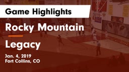 Rocky Mountain  vs Legacy   Game Highlights - Jan. 4, 2019