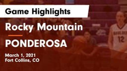 Rocky Mountain  vs PONDEROSA  Game Highlights - March 1, 2021