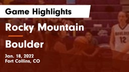 Rocky Mountain  vs Boulder  Game Highlights - Jan. 18, 2022