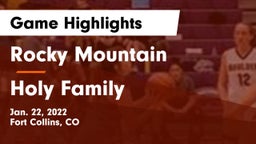 Rocky Mountain  vs Holy Family  Game Highlights - Jan. 22, 2022
