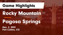 Rocky Mountain  vs Pagosa Springs  Game Highlights - Dec. 2, 2023
