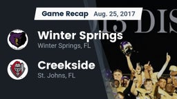 Recap: Winter Springs  vs. Creekside  2017
