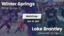 Matchup: Winter Springs High vs. Lake Brantley  2017