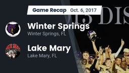 Recap: Winter Springs  vs. Lake Mary  2017