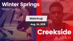 Matchup: Winter Springs High vs. Creekside  2018