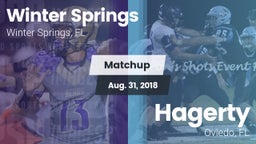 Matchup: Winter Springs High vs. Hagerty  2018
