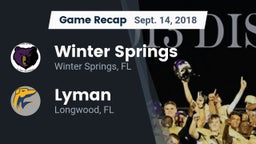 Recap: Winter Springs  vs. Lyman  2018