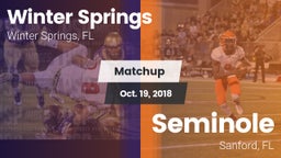 Matchup: Winter Springs High vs. Seminole  2018