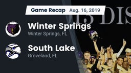 Recap: Winter Springs  vs. South Lake  2019