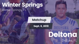 Matchup: Winter Springs High vs. Deltona  2019