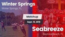 Matchup: Winter Springs High vs. Seabreeze  2019