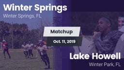 Matchup: Winter Springs High vs. Lake Howell  2019