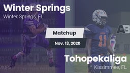 Matchup: Winter Springs High vs. Tohopekaliga  2020