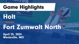 Holt  vs Fort Zumwalt North  Game Highlights - April 25, 2024