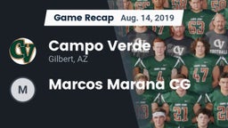 Recap: Campo Verde  vs. Marcos Marana CG 2019