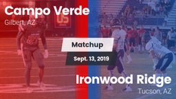 Matchup: Campo Verde High vs. Ironwood Ridge  2019