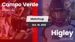 Matchup: Campo Verde High vs. Higley  2019