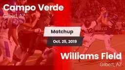 Matchup: Campo Verde High vs. Williams Field  2019