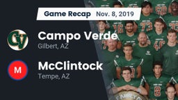 Recap: Campo Verde  vs. McClintock  2019