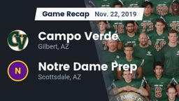 Recap: Campo Verde  vs. Notre Dame Prep  2019