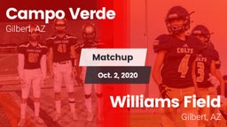Matchup: Campo Verde High vs. Williams Field  2020