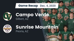 Recap: Campo Verde  vs. Sunrise Mountain  2020