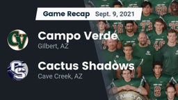 Recap: Campo Verde  vs. Cactus Shadows  2021
