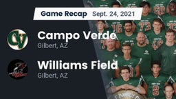 Recap: Campo Verde  vs. Williams Field  2021
