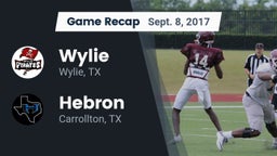 Recap: Wylie  vs. Hebron  2017