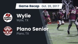 Recap: Wylie  vs. Plano Senior  2017