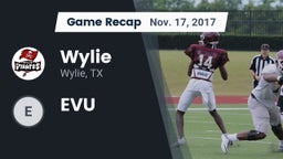 Recap: Wylie  vs. EVU 2017