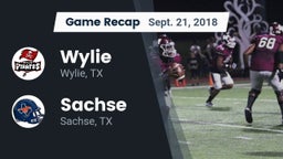Recap: Wylie  vs. Sachse  2018