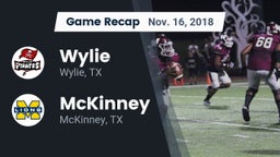 Recap: Wylie  vs. McKinney  2018
