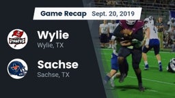 Recap: Wylie  vs. Sachse  2019
