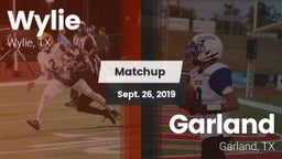 Matchup: Wylie  vs. Garland  2019