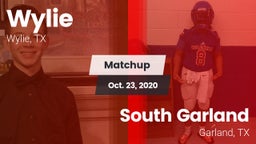 Matchup: Wylie  vs. South Garland  2020