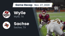 Recap: Wylie  vs. Sachse  2020