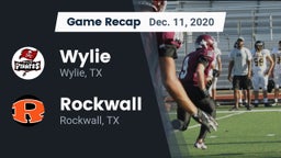 Recap: Wylie  vs. Rockwall  2020