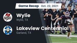 Recap: Wylie  vs. Lakeview Centennial  2021