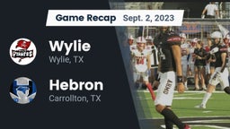 Recap: Wylie  vs. Hebron  2023