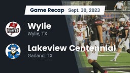 Recap: Wylie  vs. Lakeview Centennial  2023