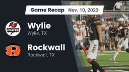 Recap: Wylie  vs. Rockwall  2023