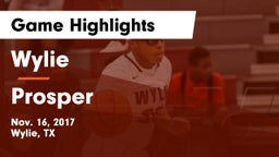 Wylie  vs Prosper  Game Highlights - Nov. 16, 2017