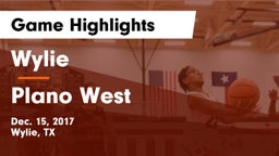 Wylie  vs Plano West  Game Highlights - Dec. 15, 2017