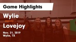 Wylie  vs Lovejoy  Game Highlights - Nov. 21, 2019