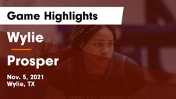 Wylie  vs Prosper  Game Highlights - Nov. 5, 2021