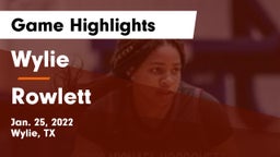 Wylie  vs Rowlett  Game Highlights - Jan. 25, 2022