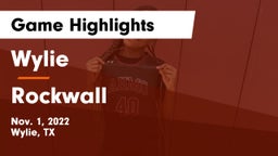 Wylie  vs Rockwall  Game Highlights - Nov. 1, 2022